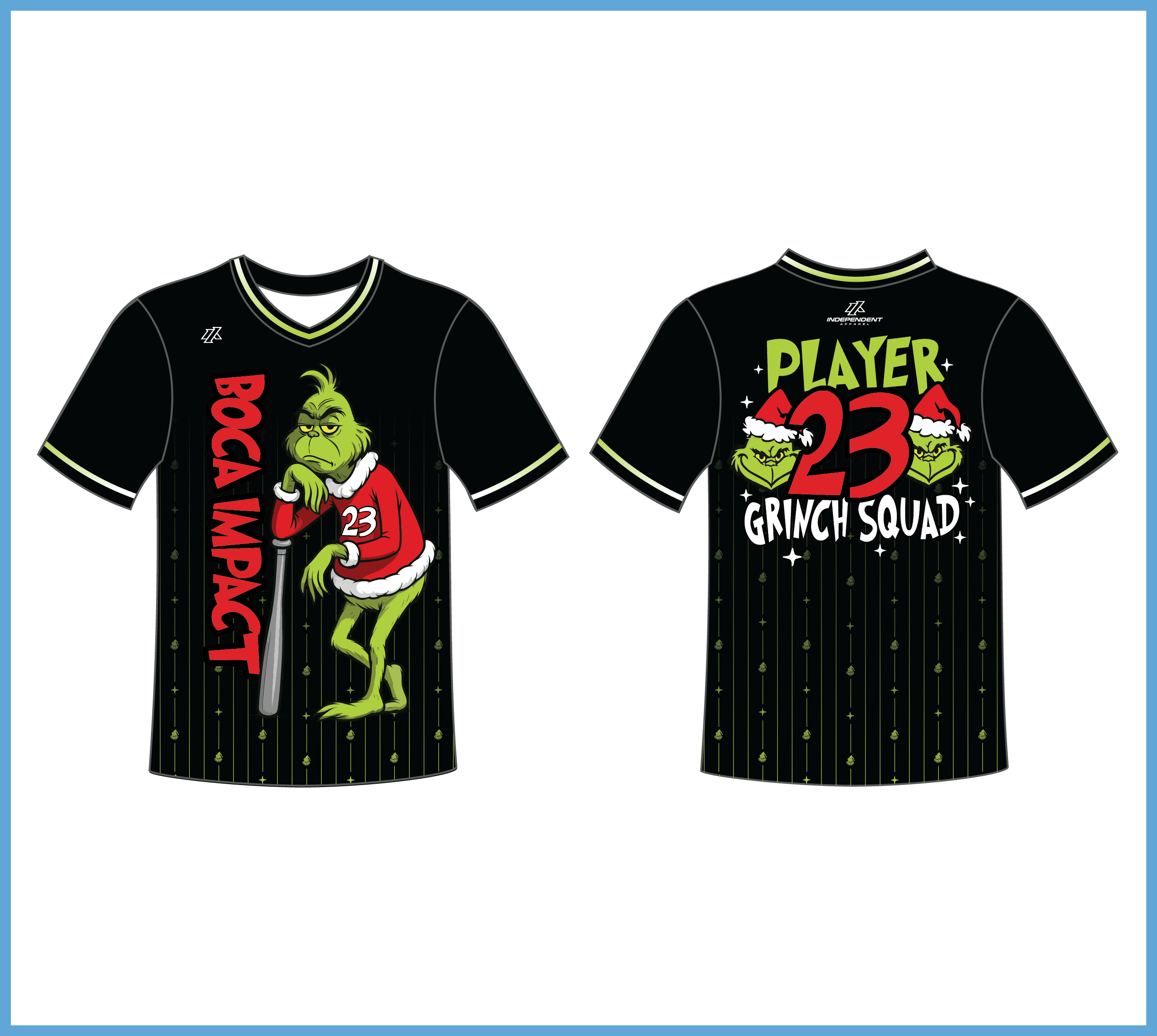 Ray 12U Grinch Holiday Jersey (Orders Open Until 11/9)