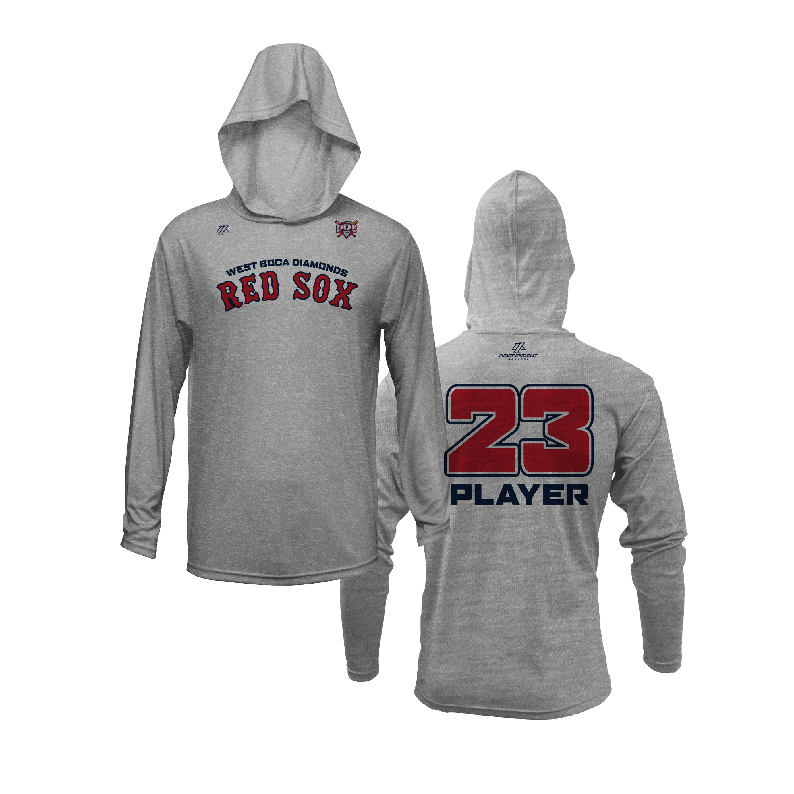 WBD Red Sox Logo Lightweight Hoodie