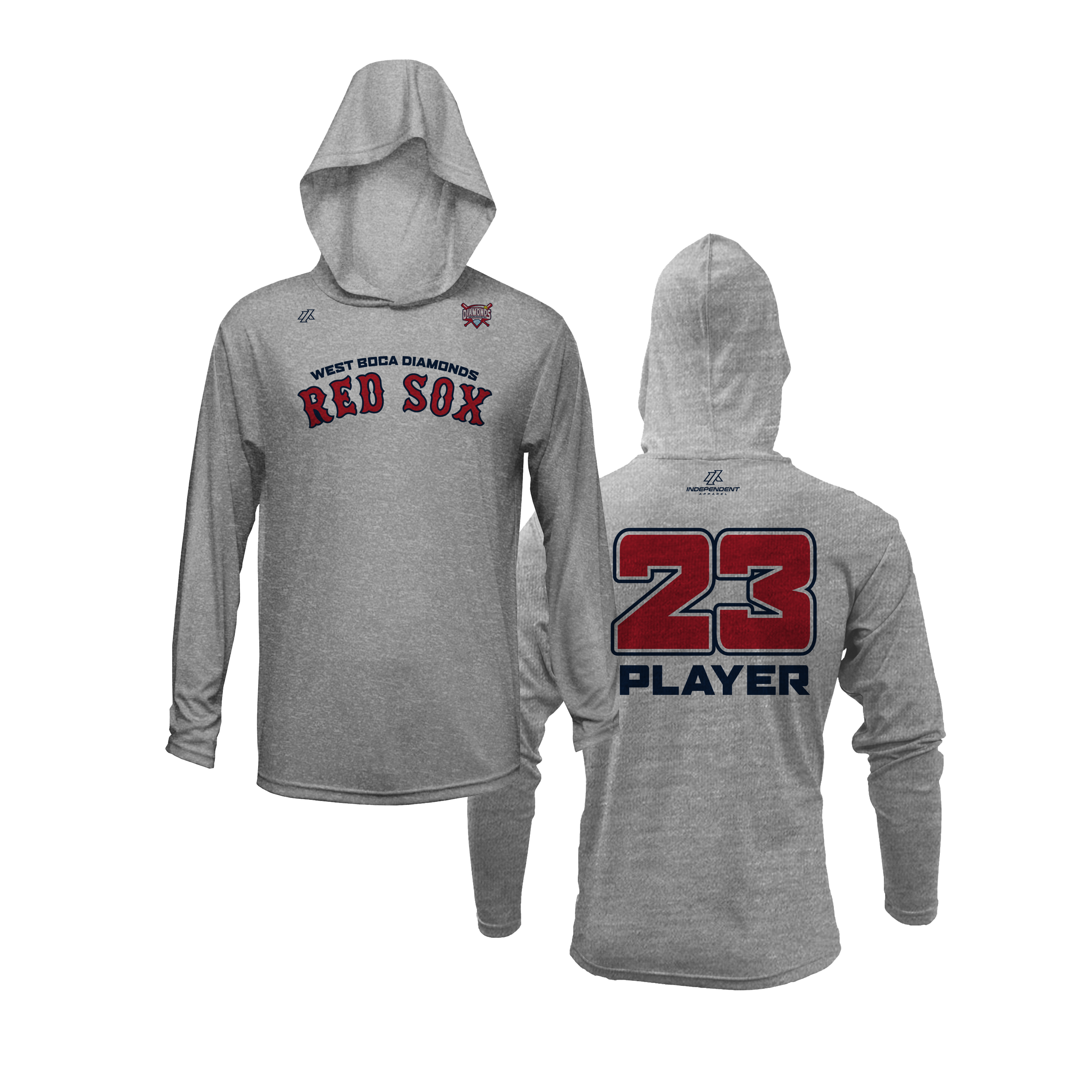 WBD Red Sox Logo Lightweight Hoodie