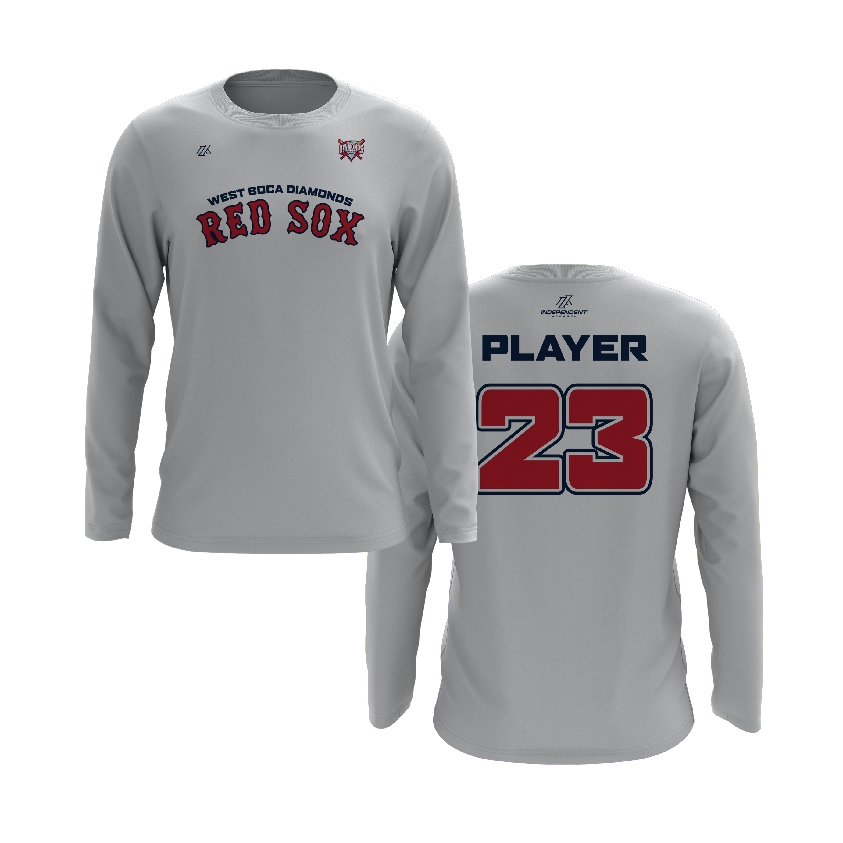 WBD Red Sox Logo Long Sleeve Shirt