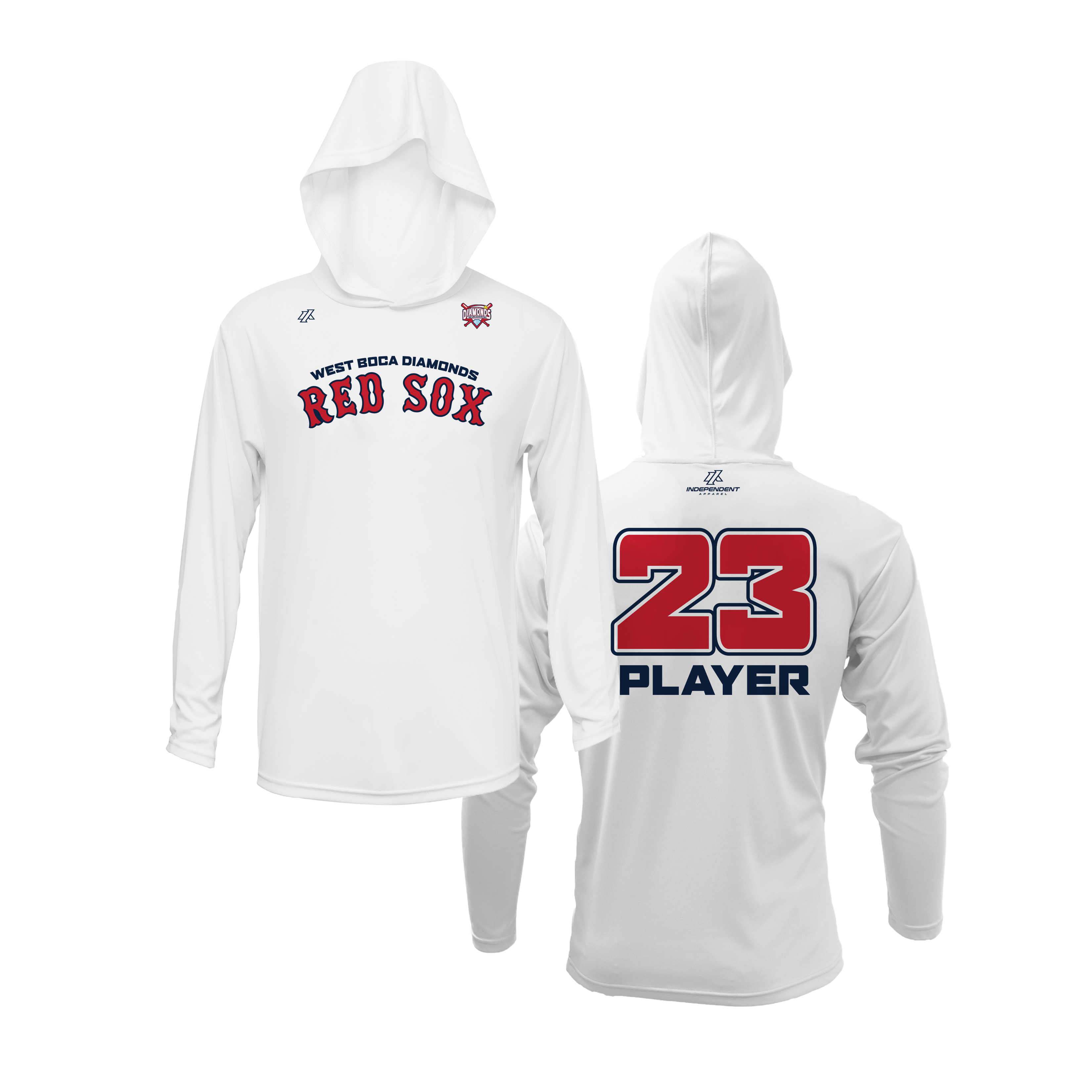 WBD Red Sox Logo Lightweight Hoodie