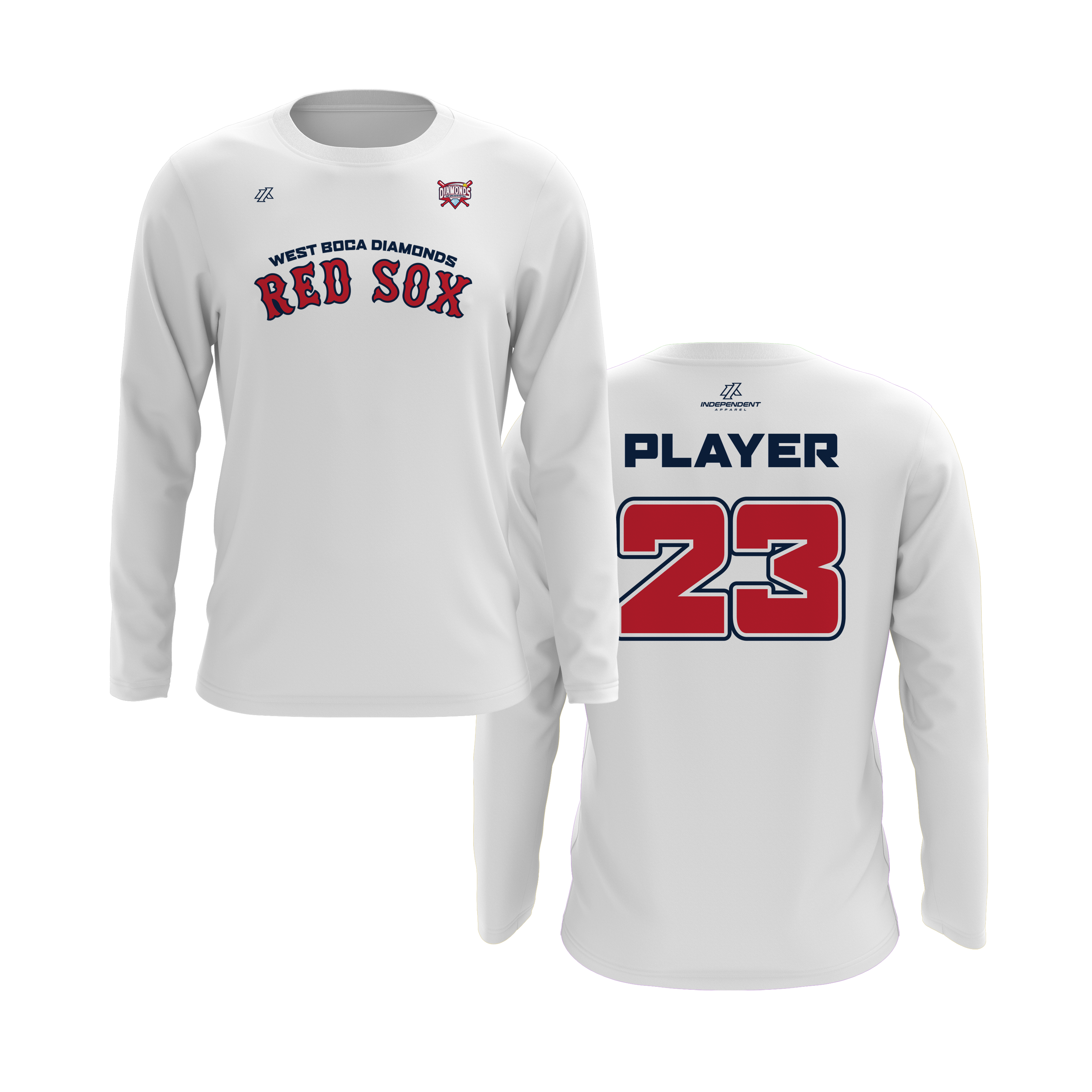 WBD Red Sox Logo Long Sleeve Shirt