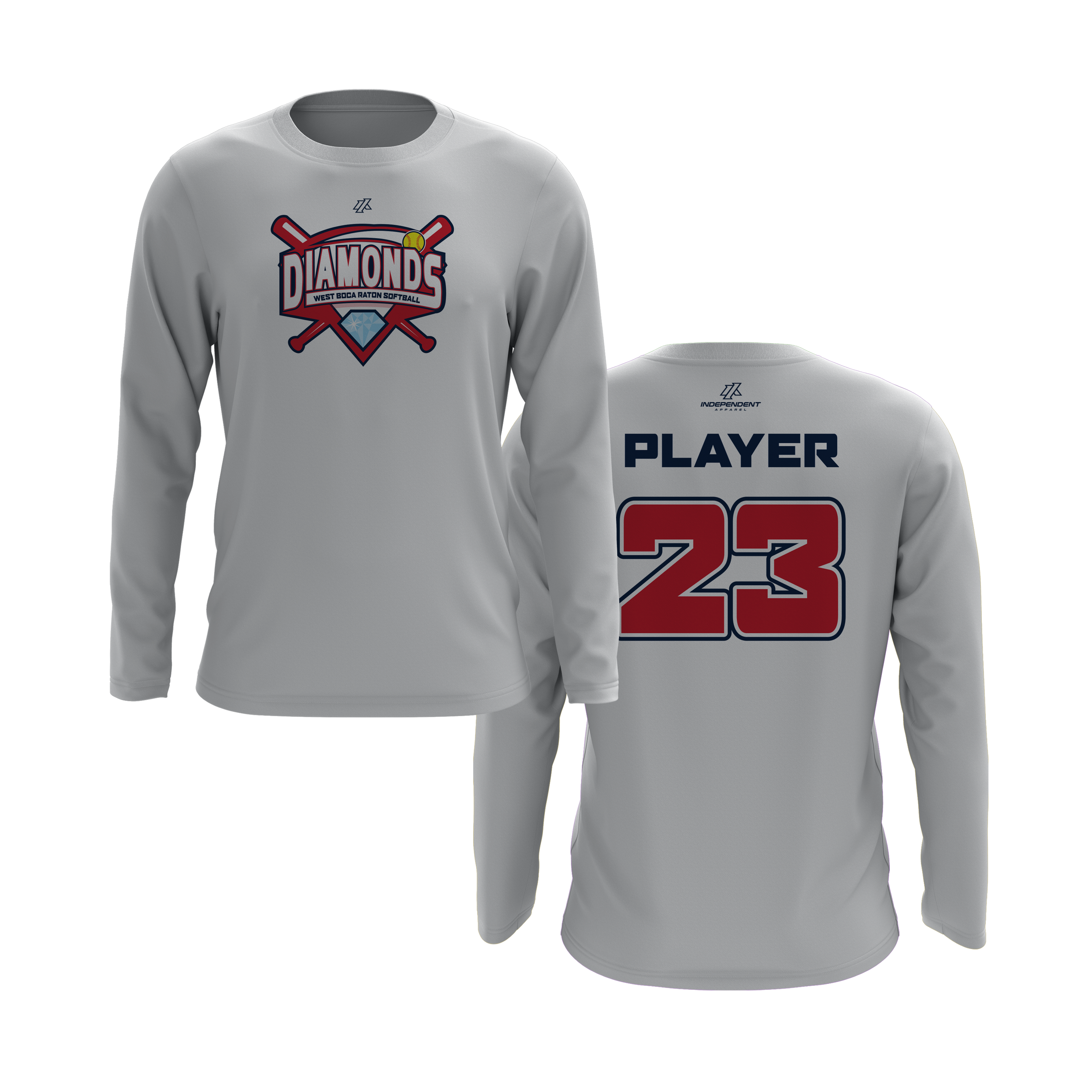 WBD Red Sox League Logo Long Sleeve Shirt