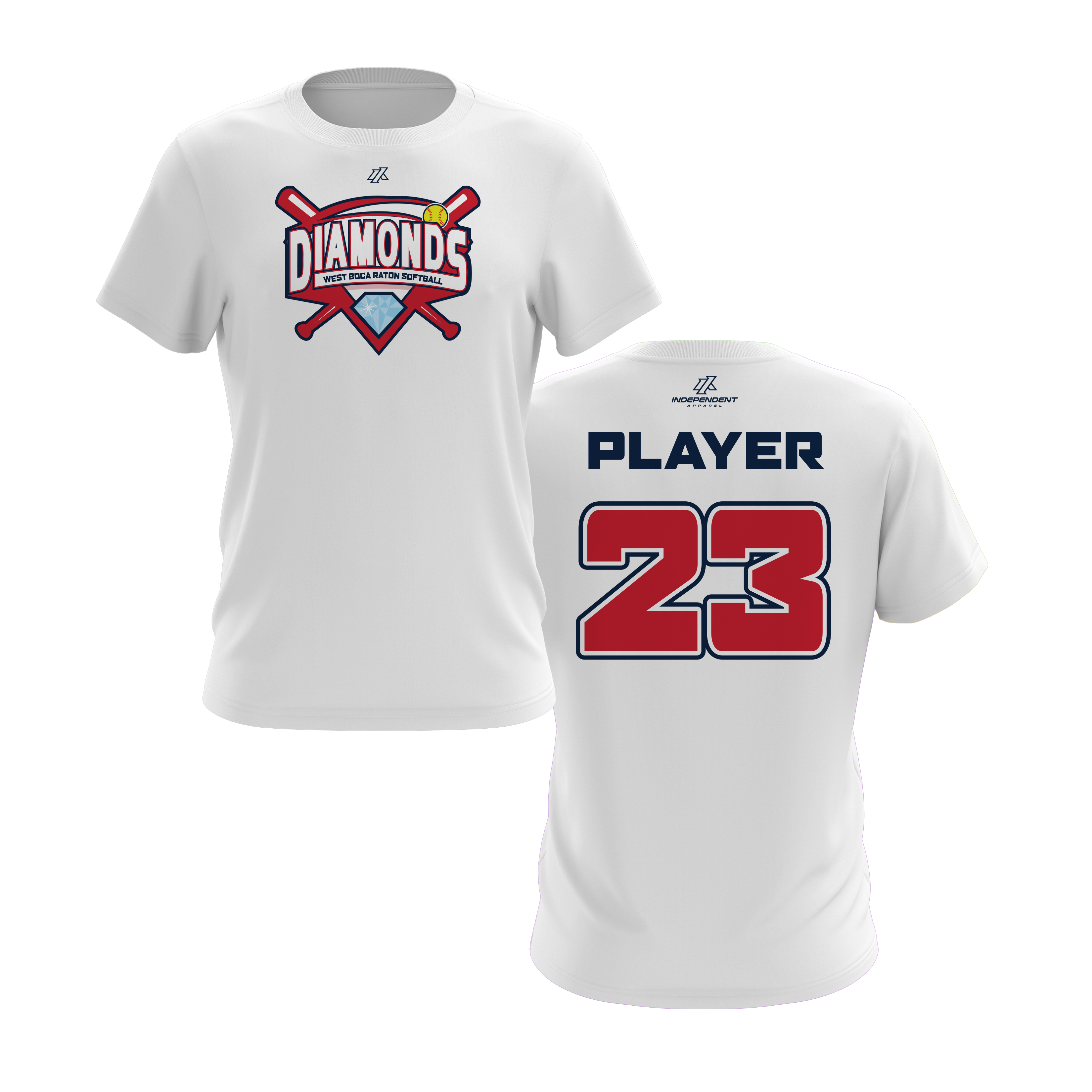 WBD Red Sox League Logo Short Sleeve Shirt