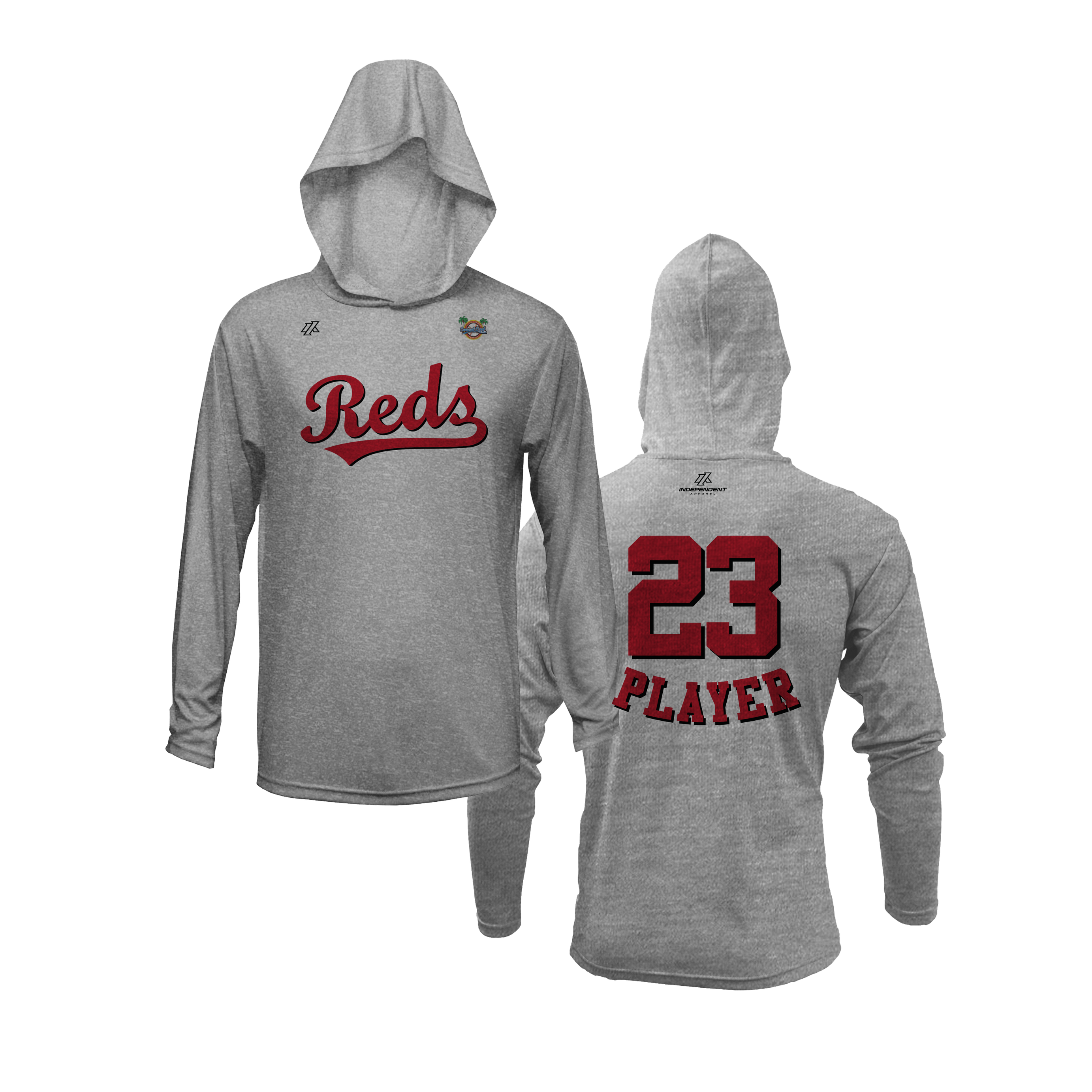 CCLL Reds Script Logo Lightweight Hoodie