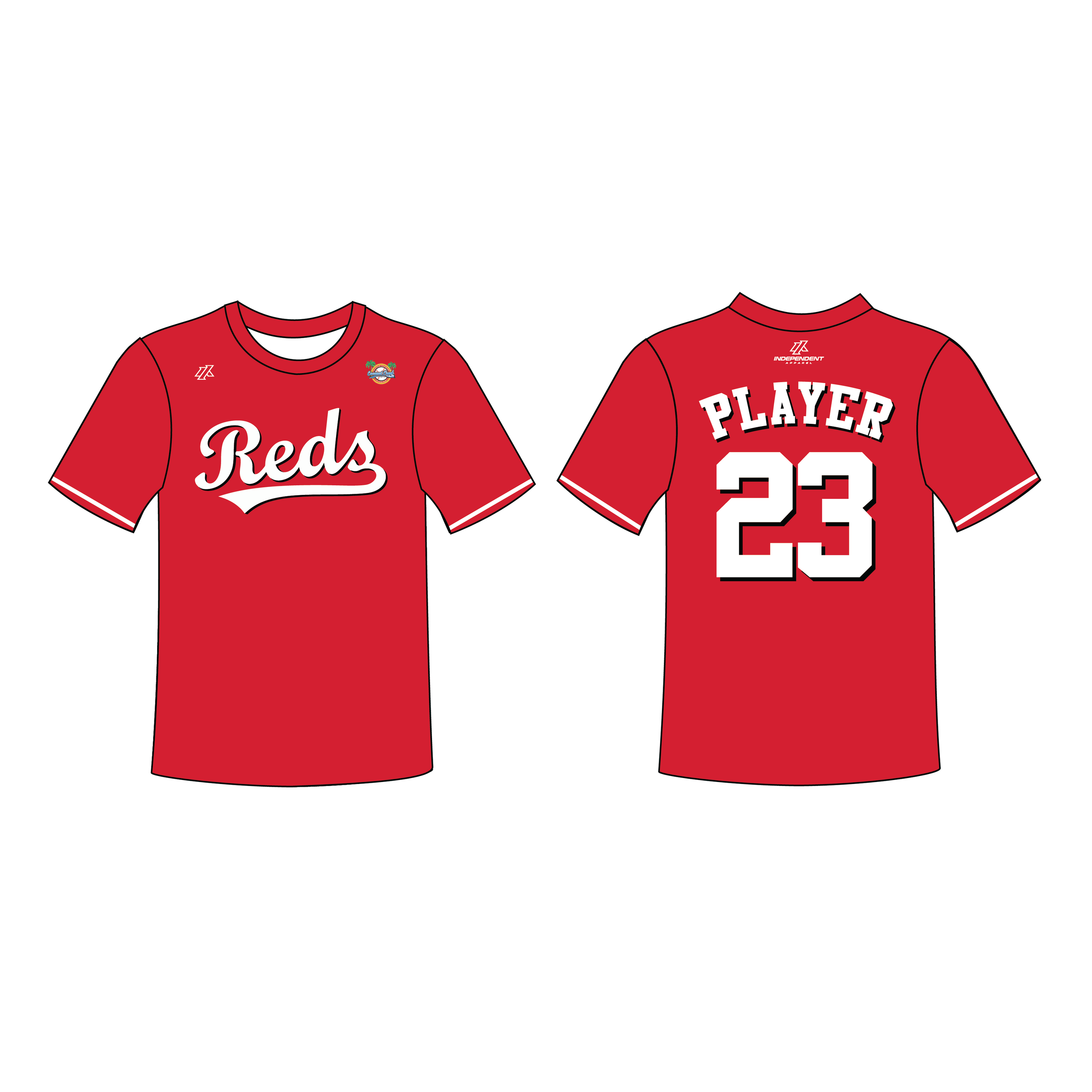 CCLL Reds Custom Jersey (ORDERS END SEPT. 22ND)