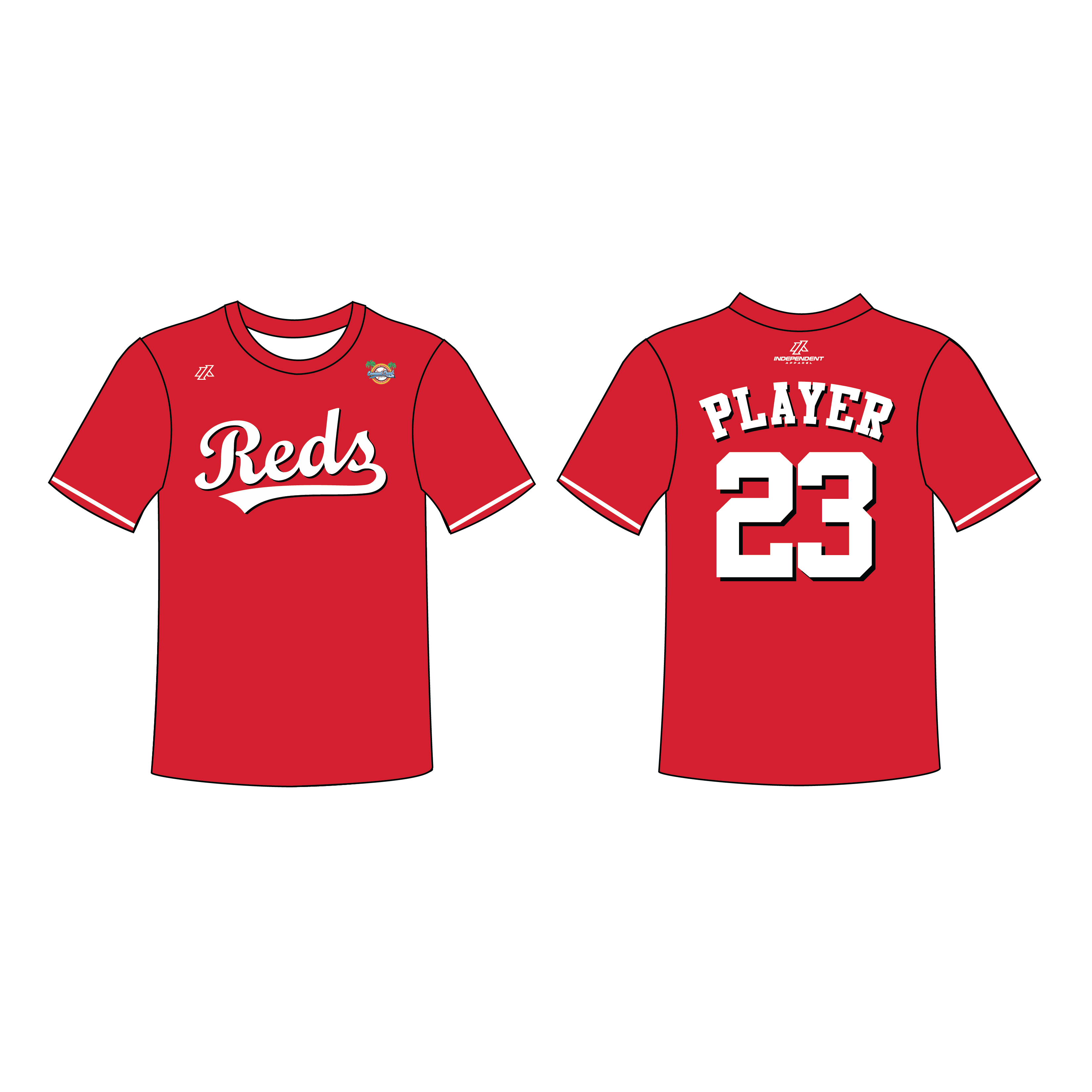 CCLL Reds Custom Jersey (ORDERS END SEPT. 22ND)