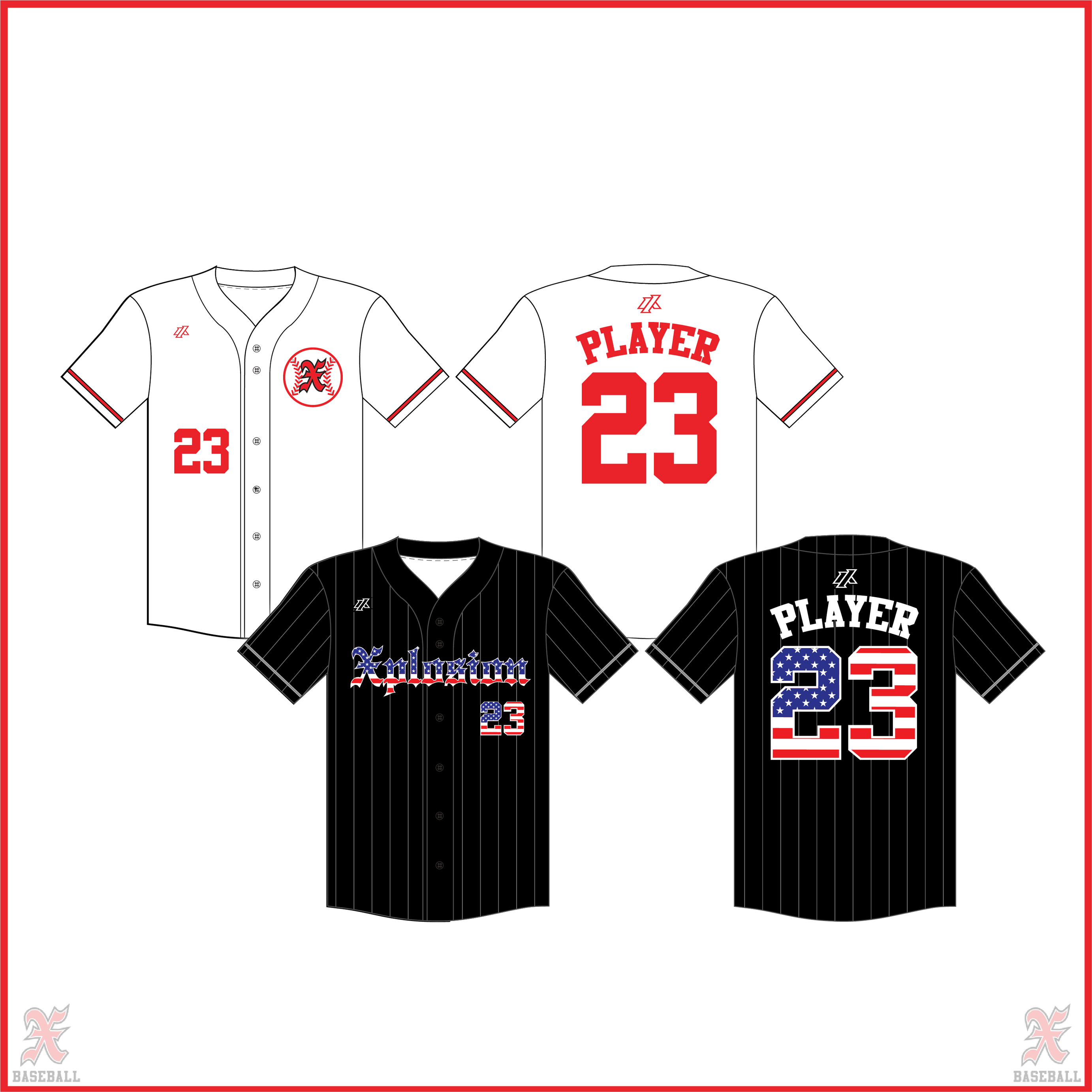 Seth 12U New Full Button Jersey Set