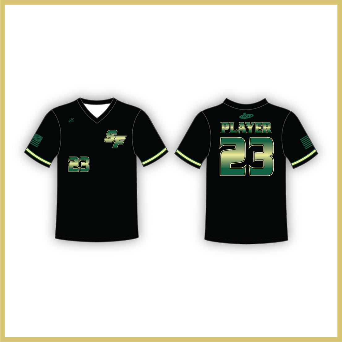 SF Bulls Spring 2026 Black V-Neck Jersey (3-4 Week Turnaround Time)
