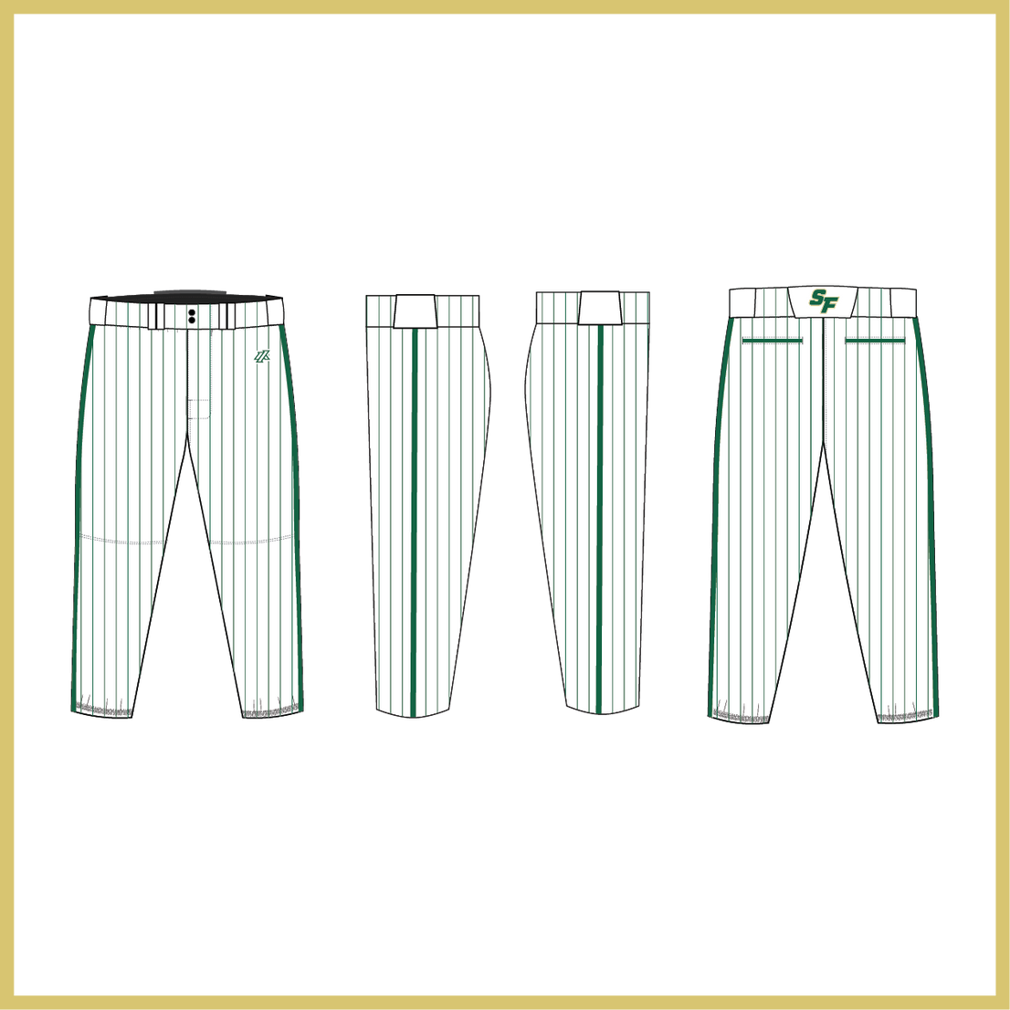 SF Bulls Spring 2026 White Pinstripe Pants/Knickers (3-4 Week Turnaround Time)