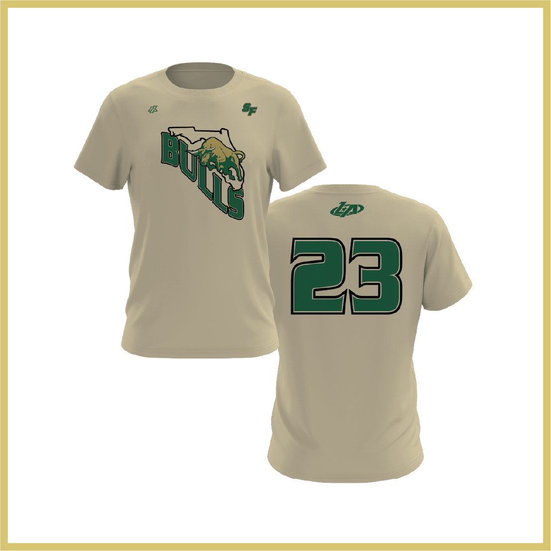 SF Bulls Vegas Gold Practice Shirt