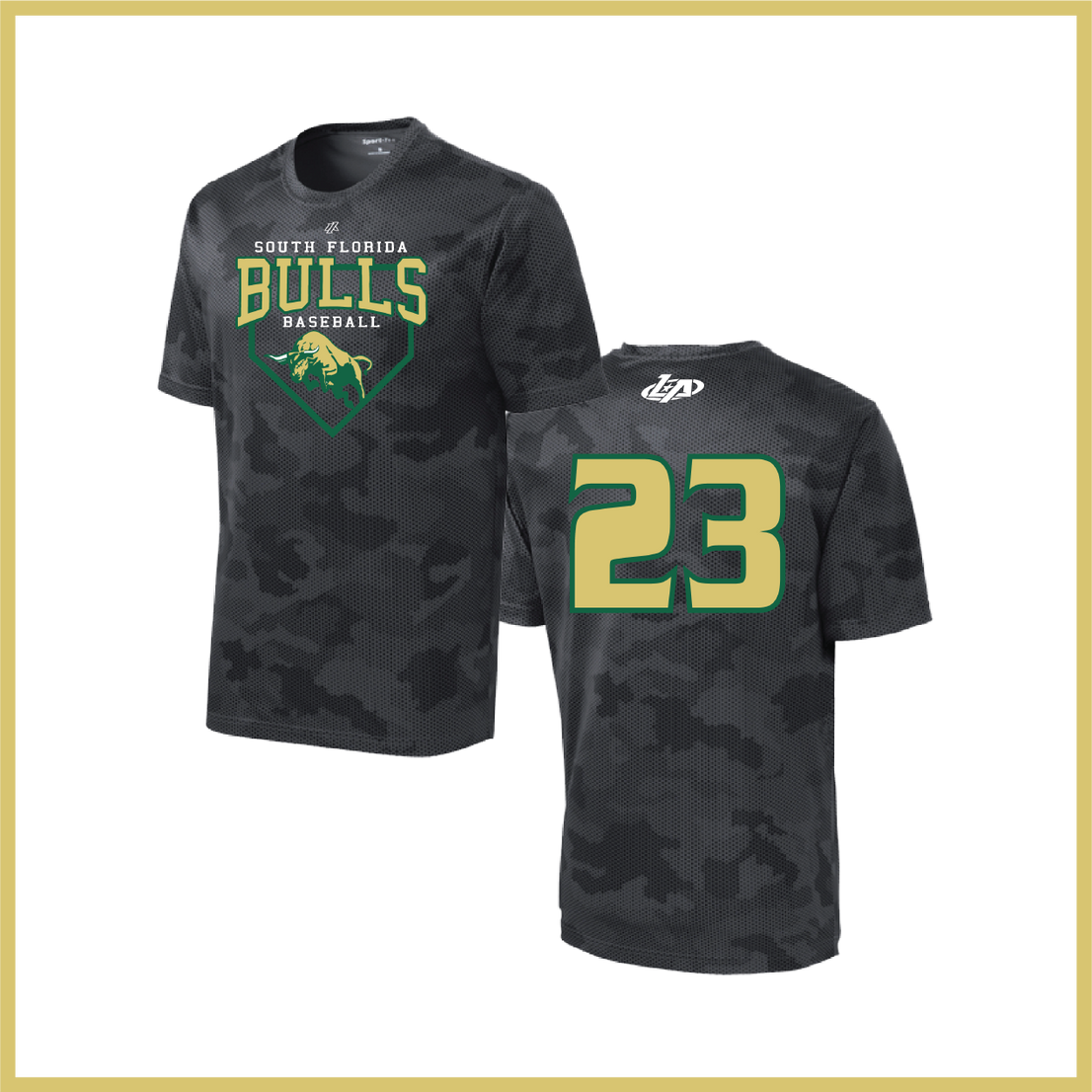 SF Bulls Black Hex Camo Practice Shirt