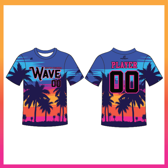 SF Wave Sunset Fade Crew Neck Jersey (3-4 Week Turnaround Time)