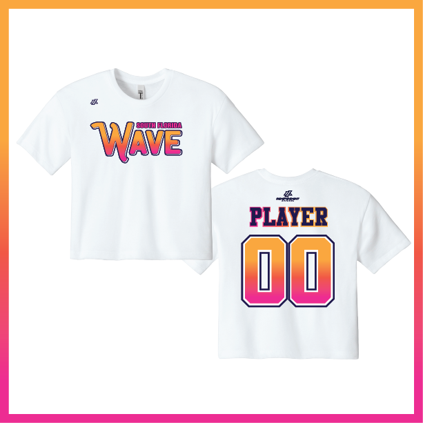 SF Wave Logo Women's Crop Poly/Cotton Tee