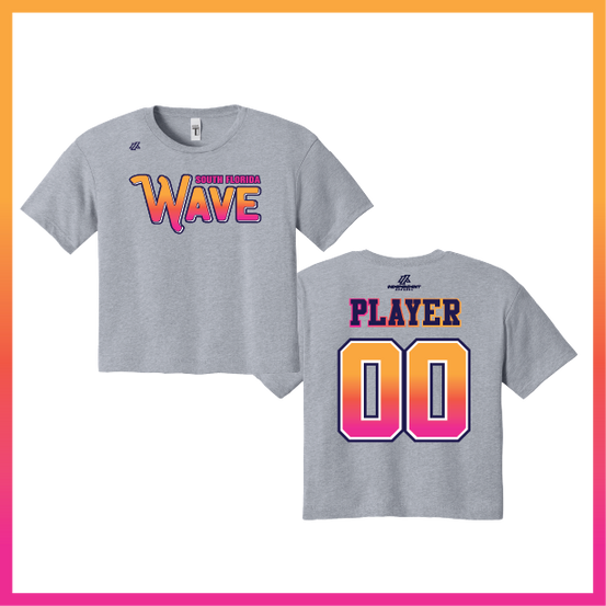 SF Wave Logo Women's Crop Poly/Cotton Tee