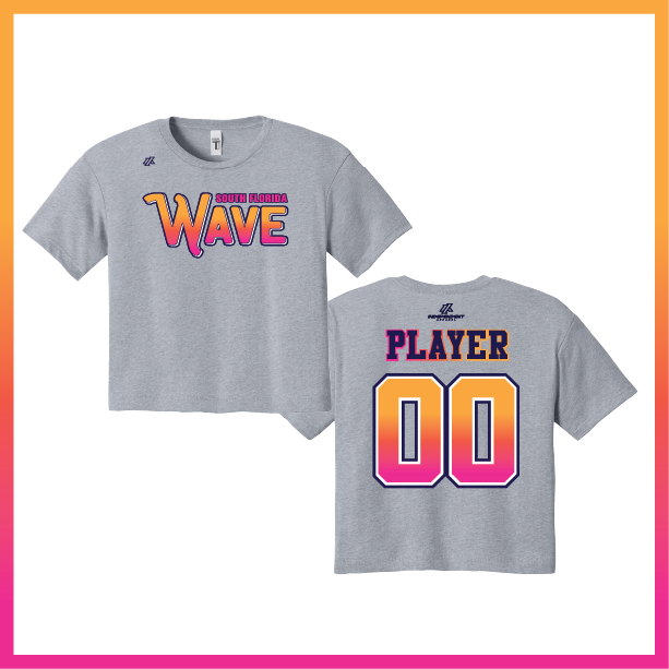 SF Wave Logo Women's Crop Poly/Cotton Tee