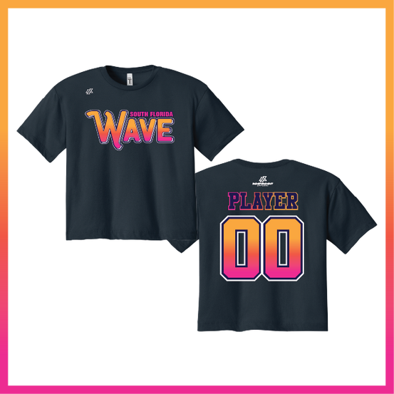 SF Wave Logo Women's Crop Poly/Cotton Tee