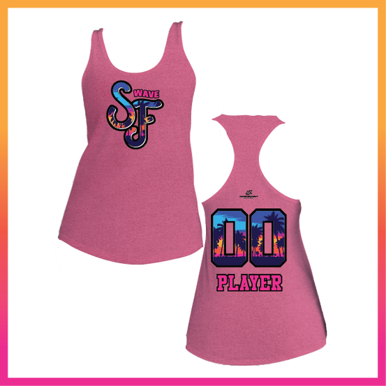 SF Stacked Logo Women's Poly/Cotton Tank Top