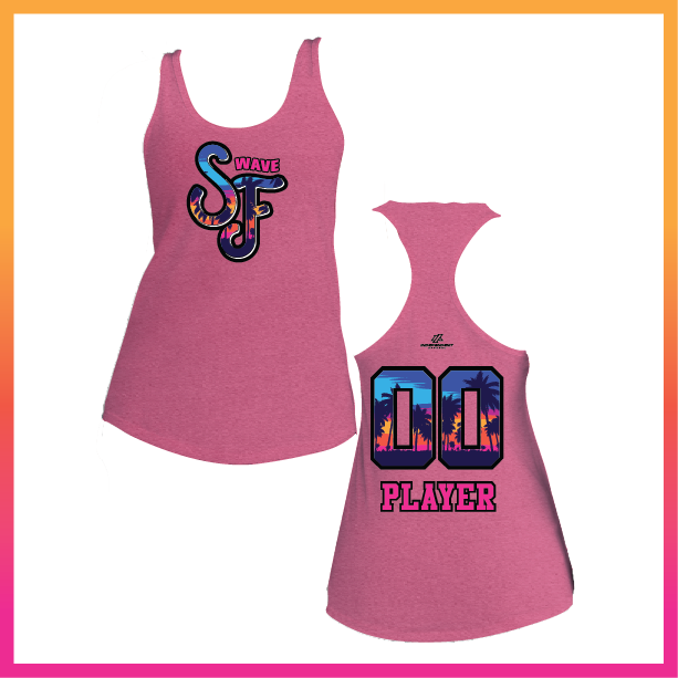 SF Stacked Logo Women's Poly/Cotton Tank Top