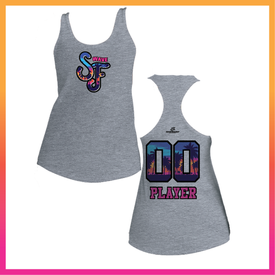 SF Stacked Logo Women's Poly/Cotton Tank Top