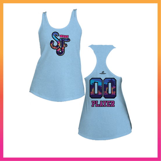 SF Stacked Logo Women's Poly/Cotton Tank Top