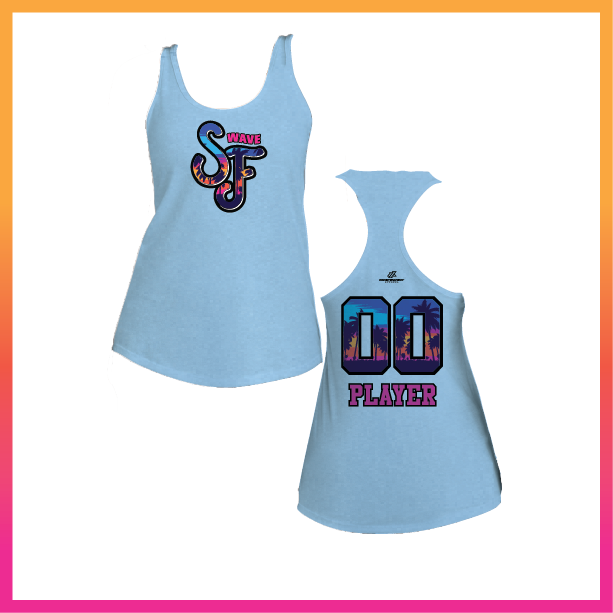 SF Stacked Logo Women's Poly/Cotton Tank Top