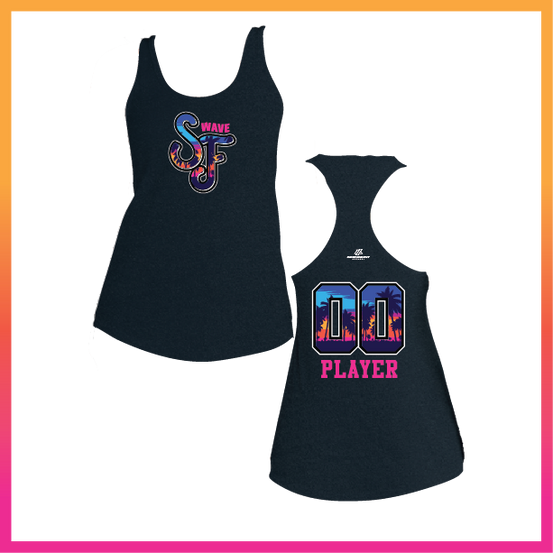 SF Stacked Logo Women's Poly/Cotton Tank Top