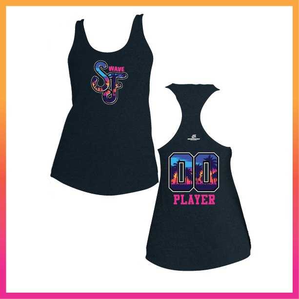 SF Stacked Logo Women's Poly/Cotton Tank Top