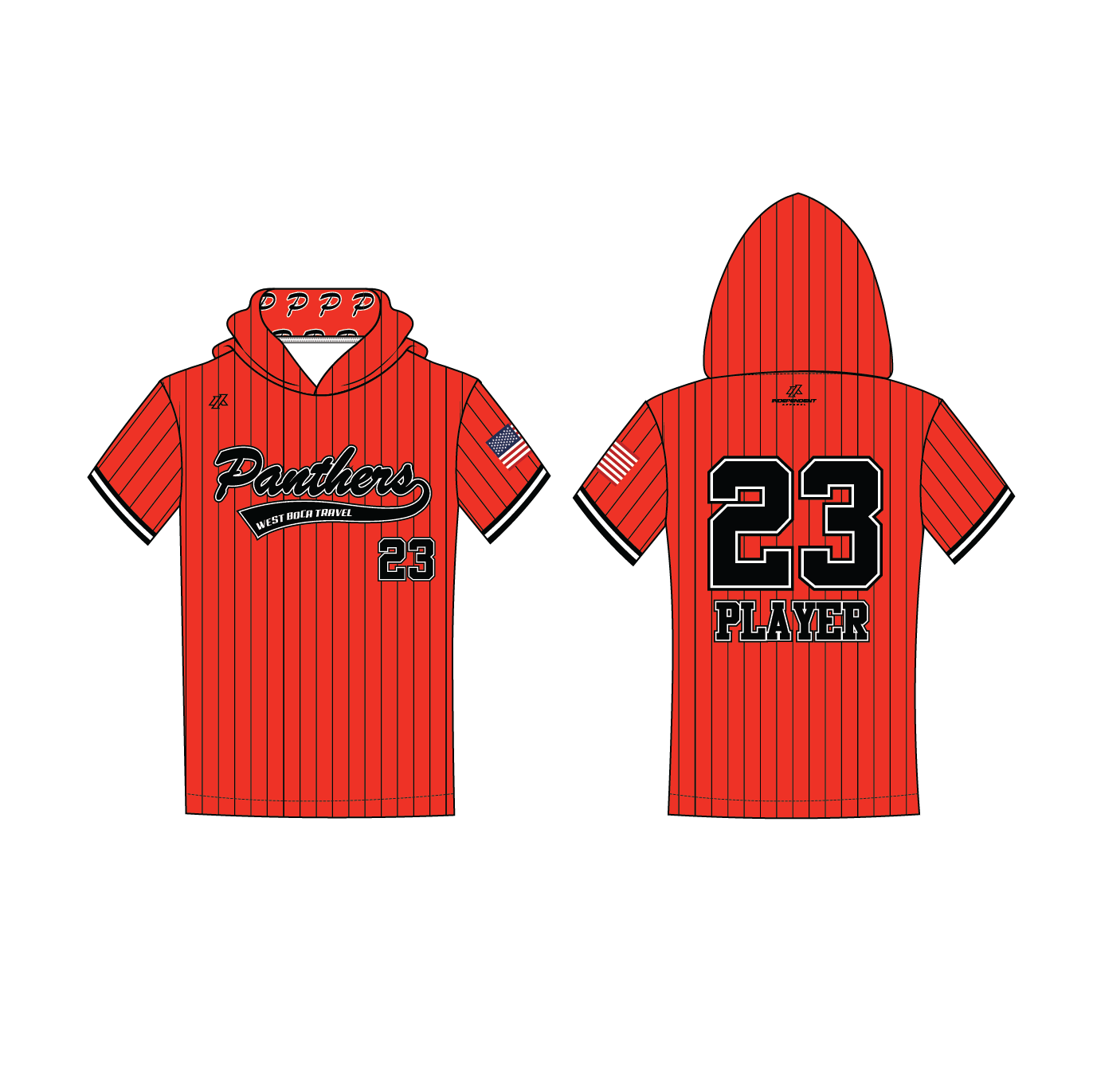Swisher 8u Custom Short Sleeve Lightweight Hoodie
