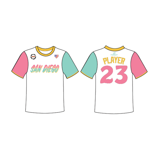 WBYB San Diego Fan Gear Replica Jersey (3-4 WEEK TURNAROUND)
