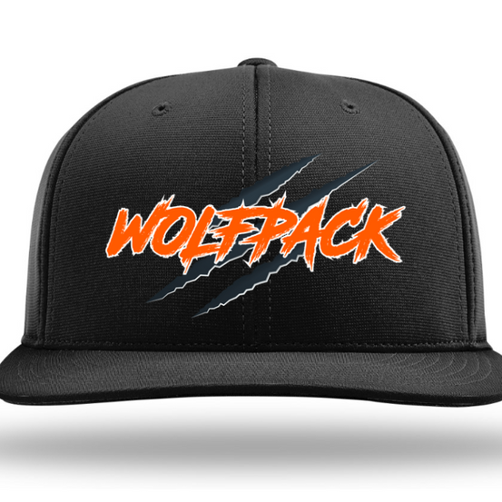 Wolfpack Black PTS20 Hat with claw marks