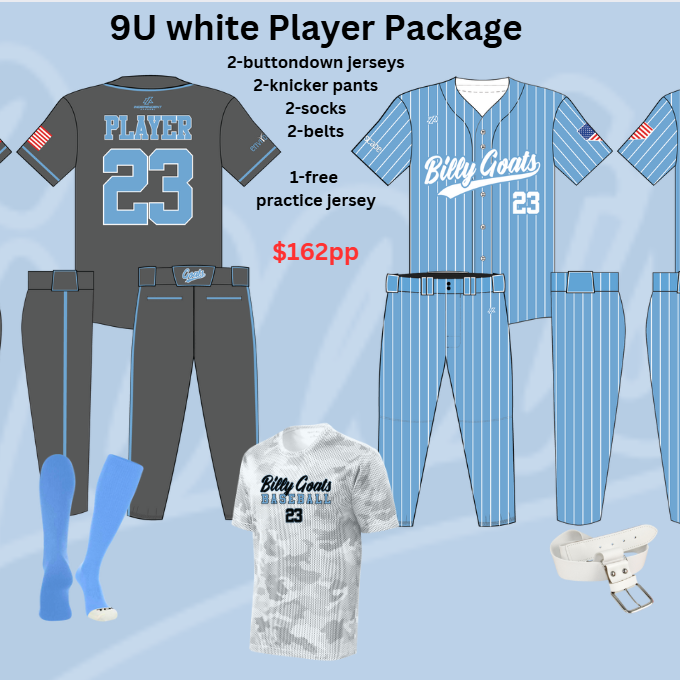 BILLY GOATS 9U BLUE PLAYER PACKAGE 2025