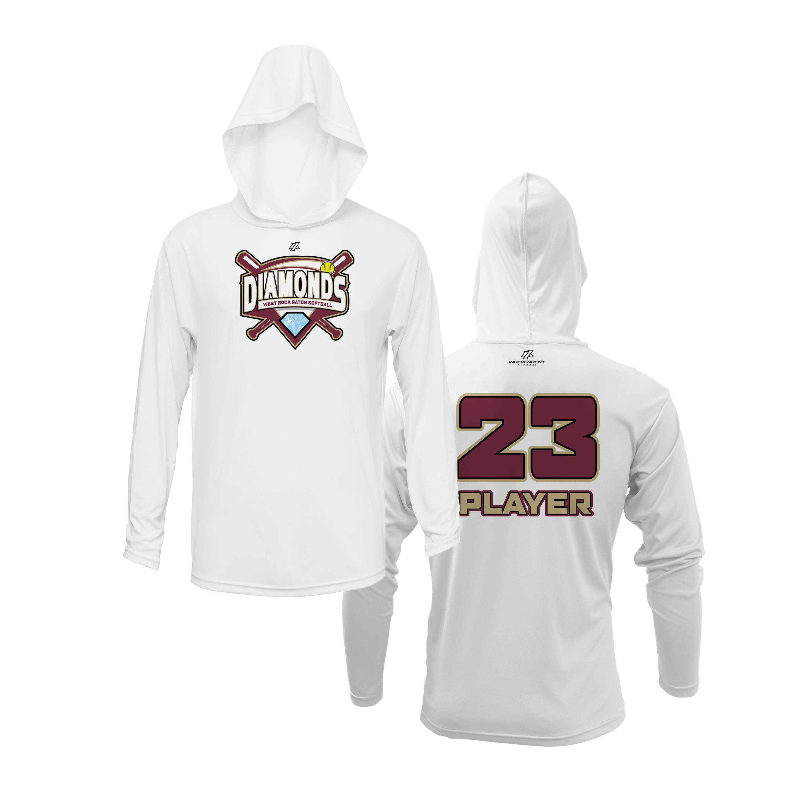 WBD Seminoles League Logo Lightweight Hoodie