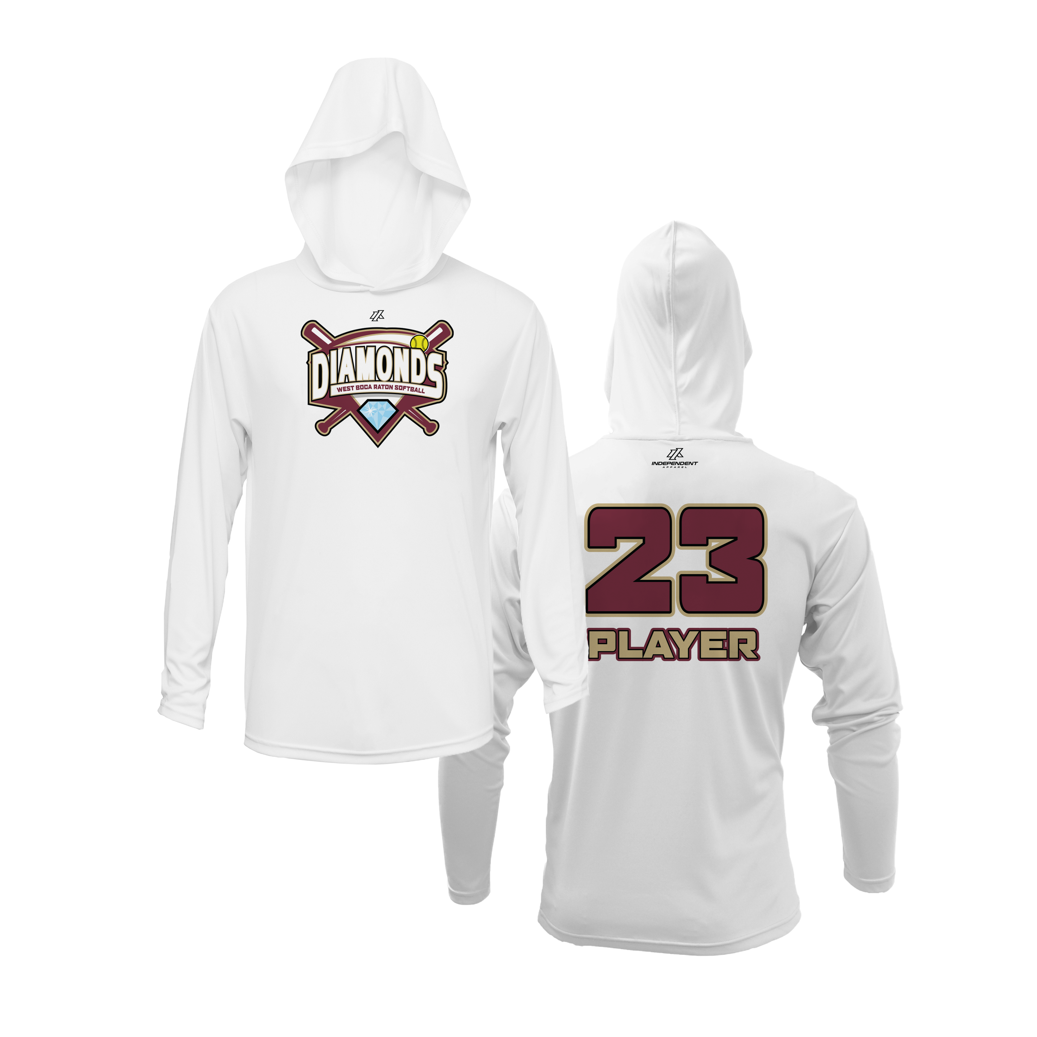 WBD Seminoles League Logo Lightweight Hoodie
