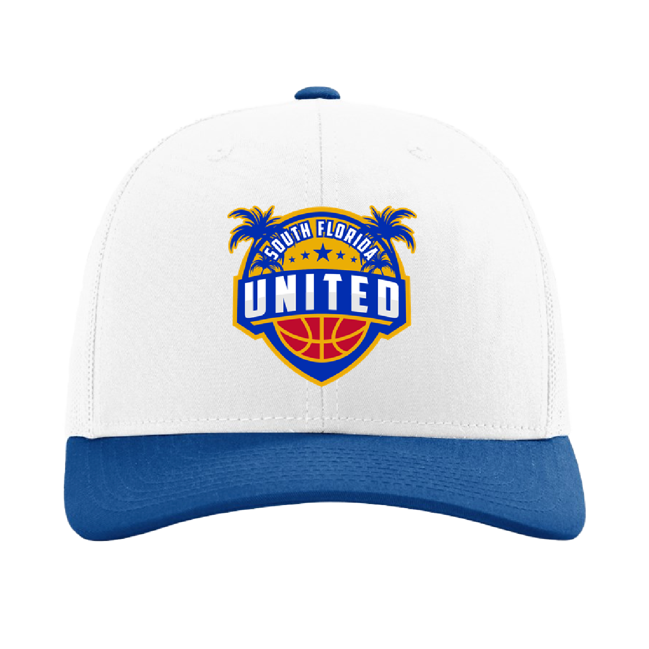 South Florida United Logo White/Blue Snapback Hat