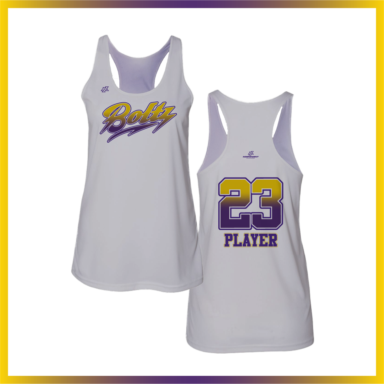 Boca Raton Boltz Fade Logo Tank Top