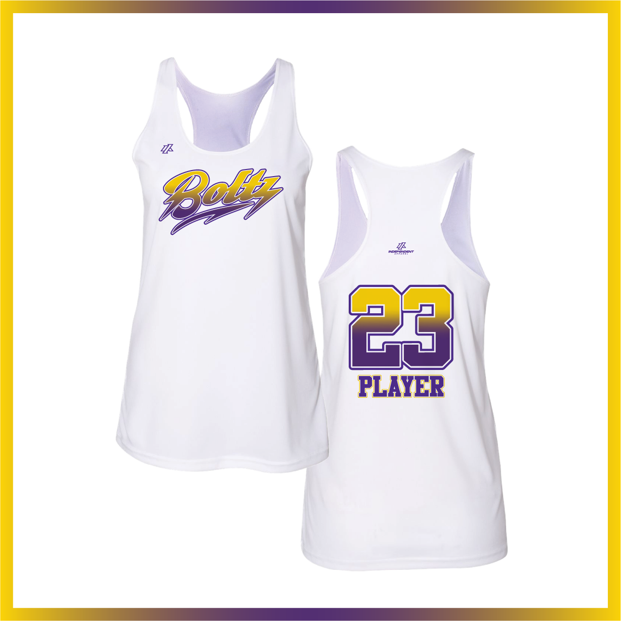 Boca Raton Boltz Fade Logo Tank Top