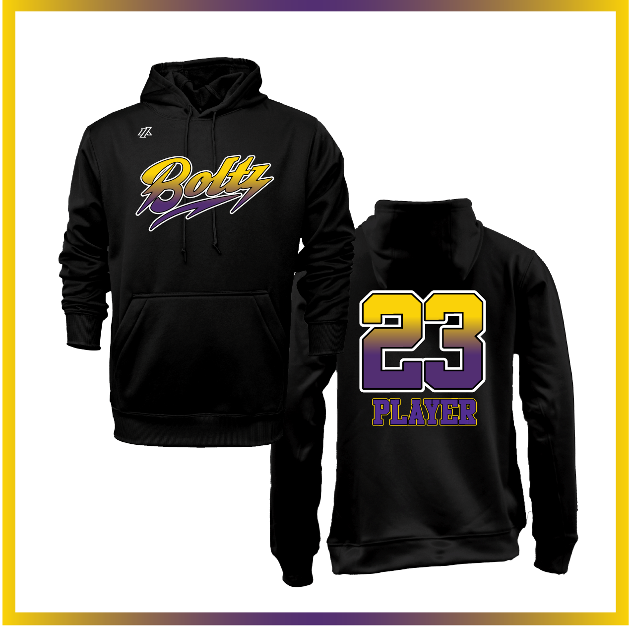 Boca Raton Boltz Fade Logo Sweatshirt Hoodie