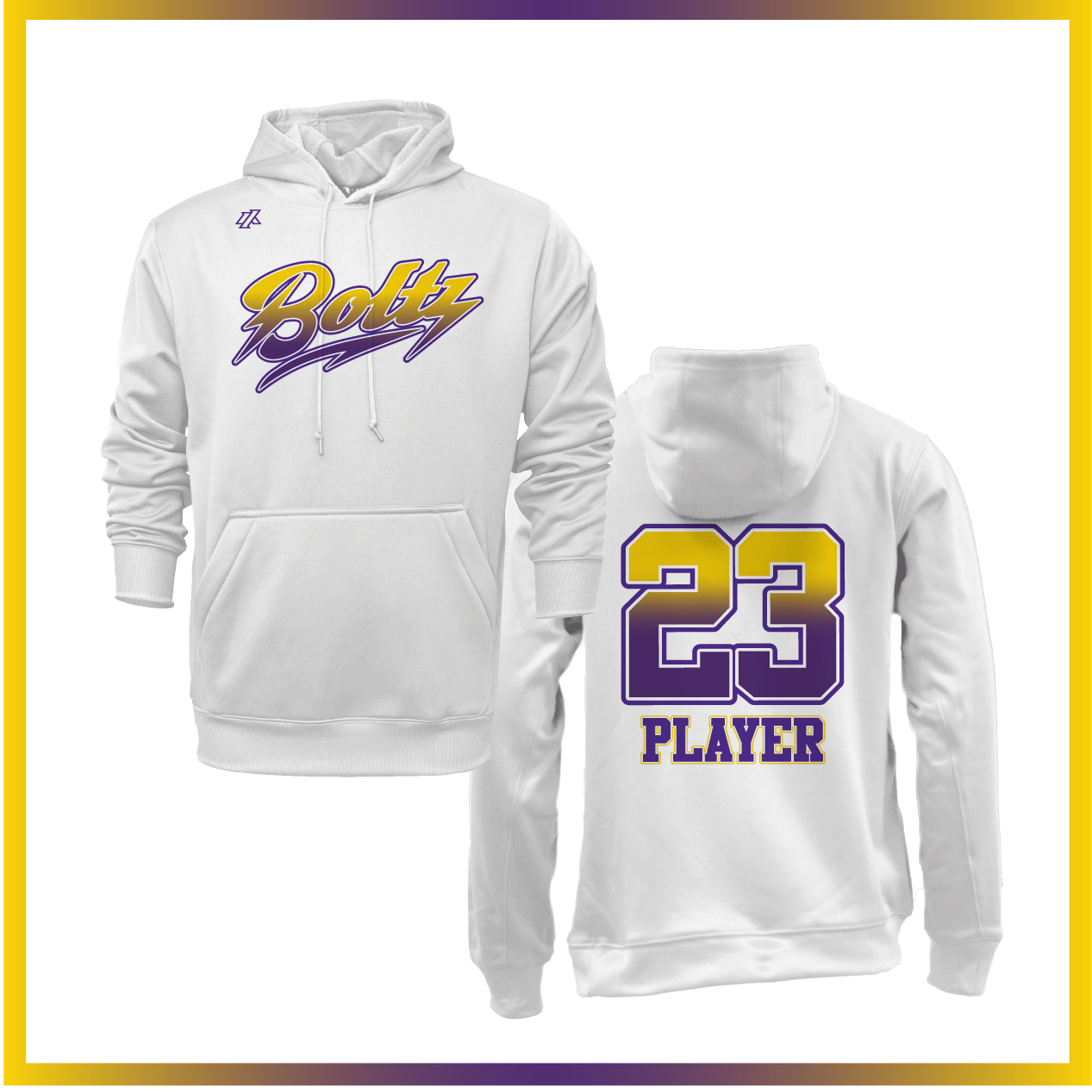 Boca Raton Boltz Fade Logo Sweatshirt Hoodie