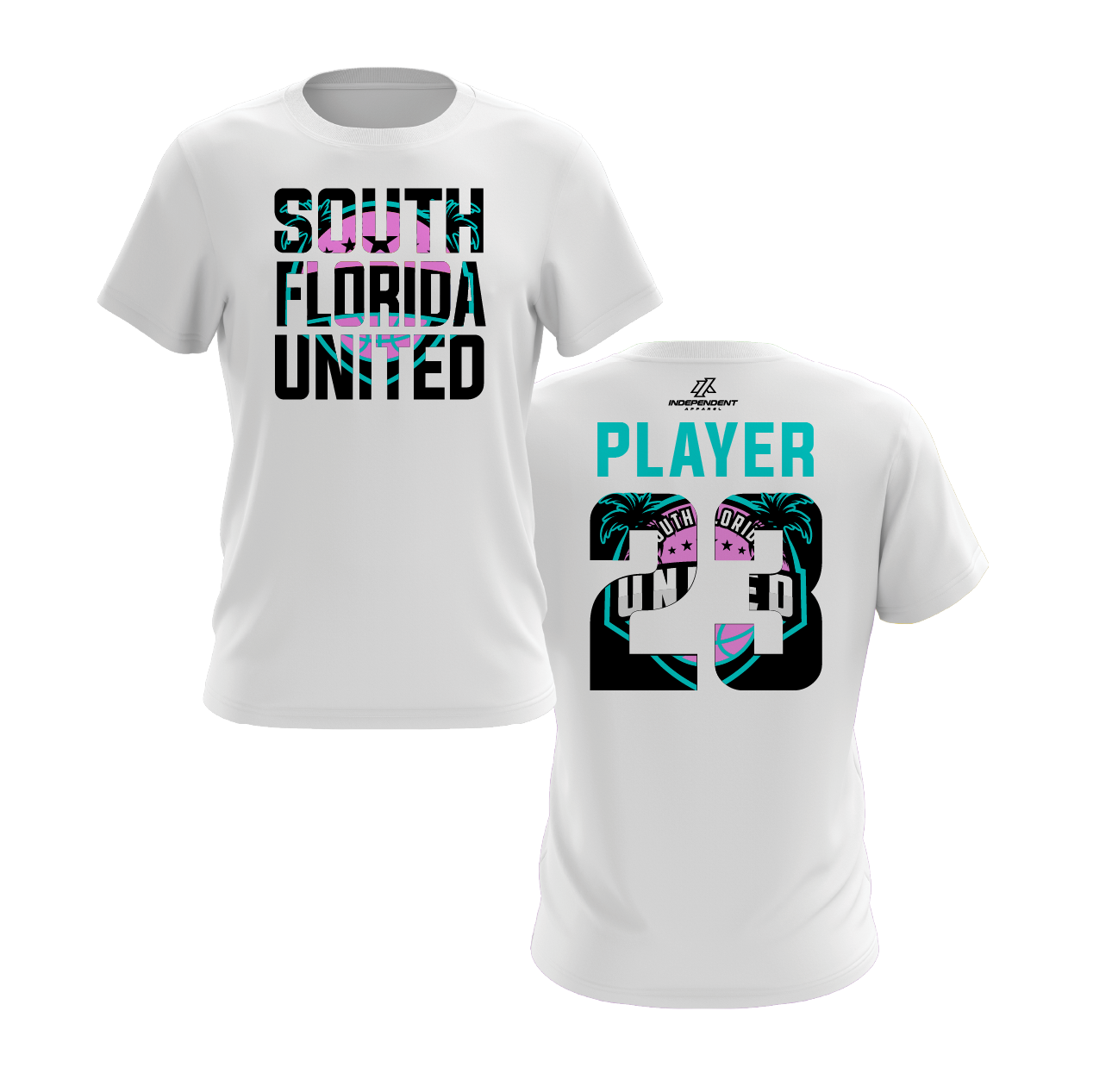 South Florida United Vice Block Logo Short Sleeve Shirt