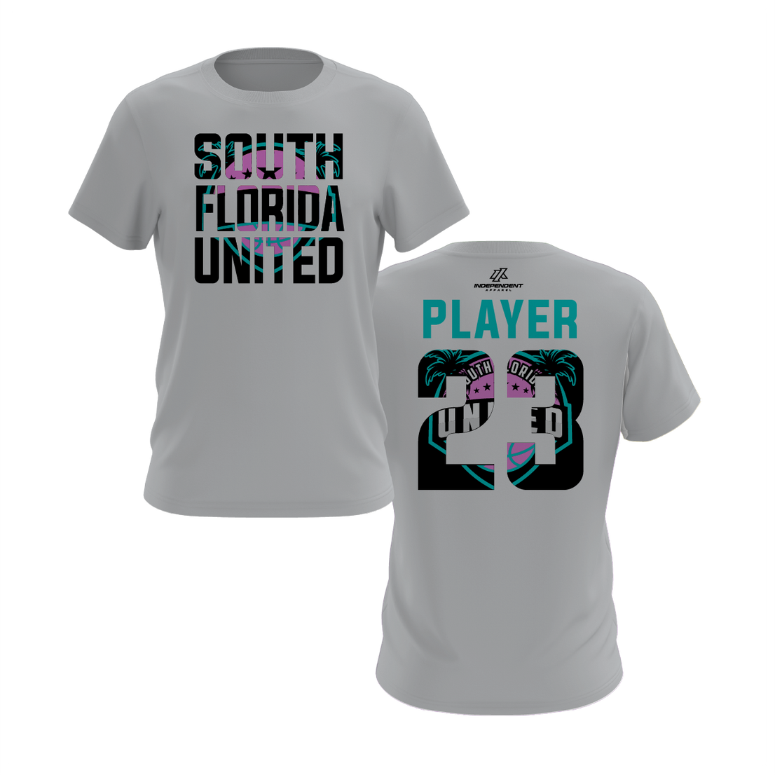 South Florida United Vice Block Logo Short Sleeve Shirt