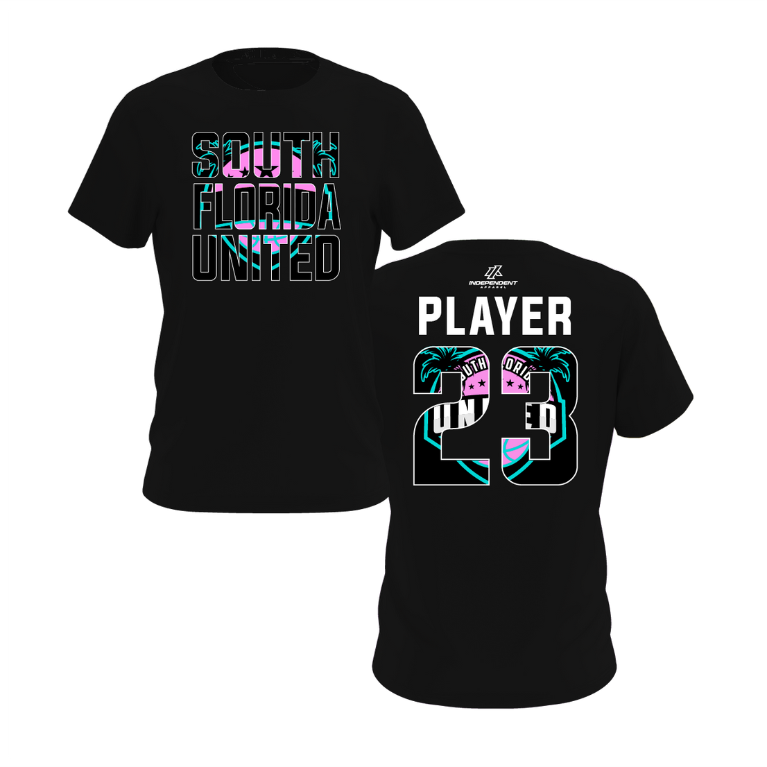 South Florida United Vice Block Logo Short Sleeve Shirt