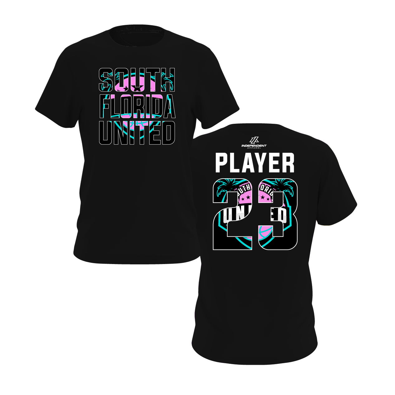 South Florida United Vice Block Logo Short Sleeve Shirt