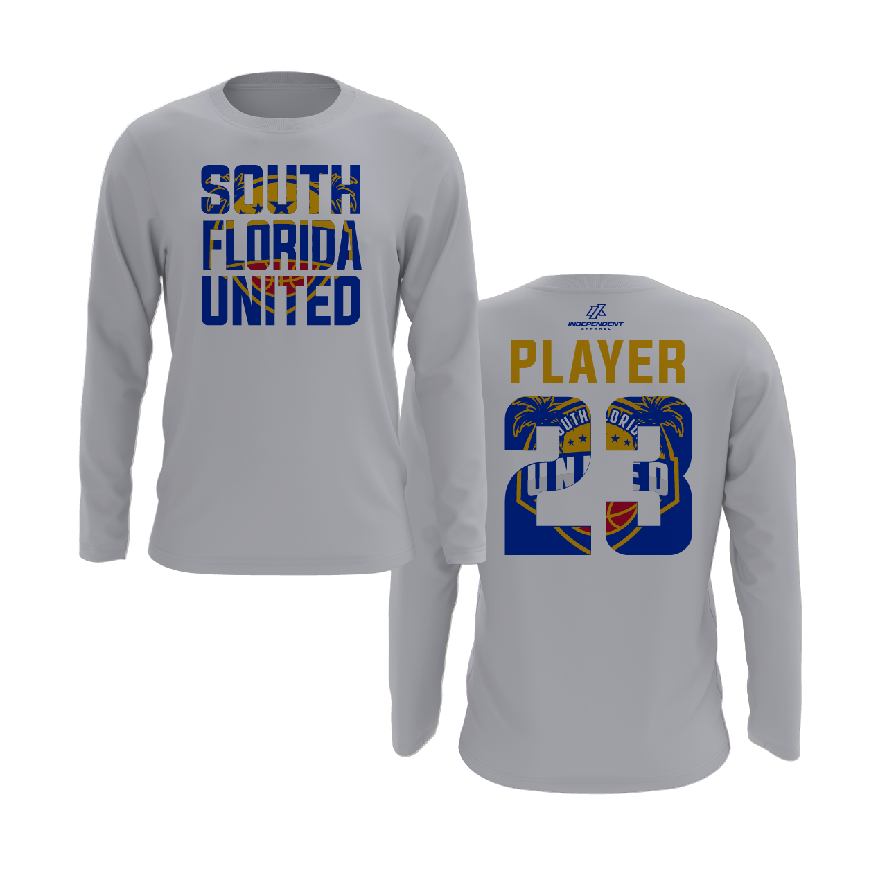 South Florida United Block Logo Long Sleeve Shirt