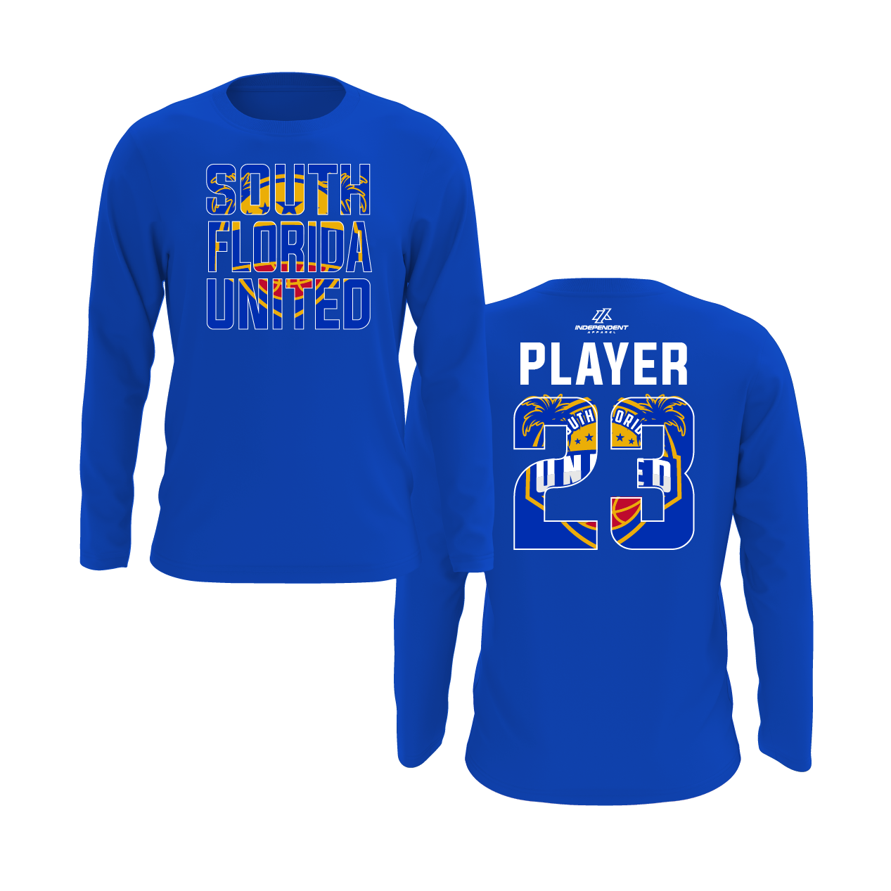 South Florida United Block Logo Long Sleeve Shirt