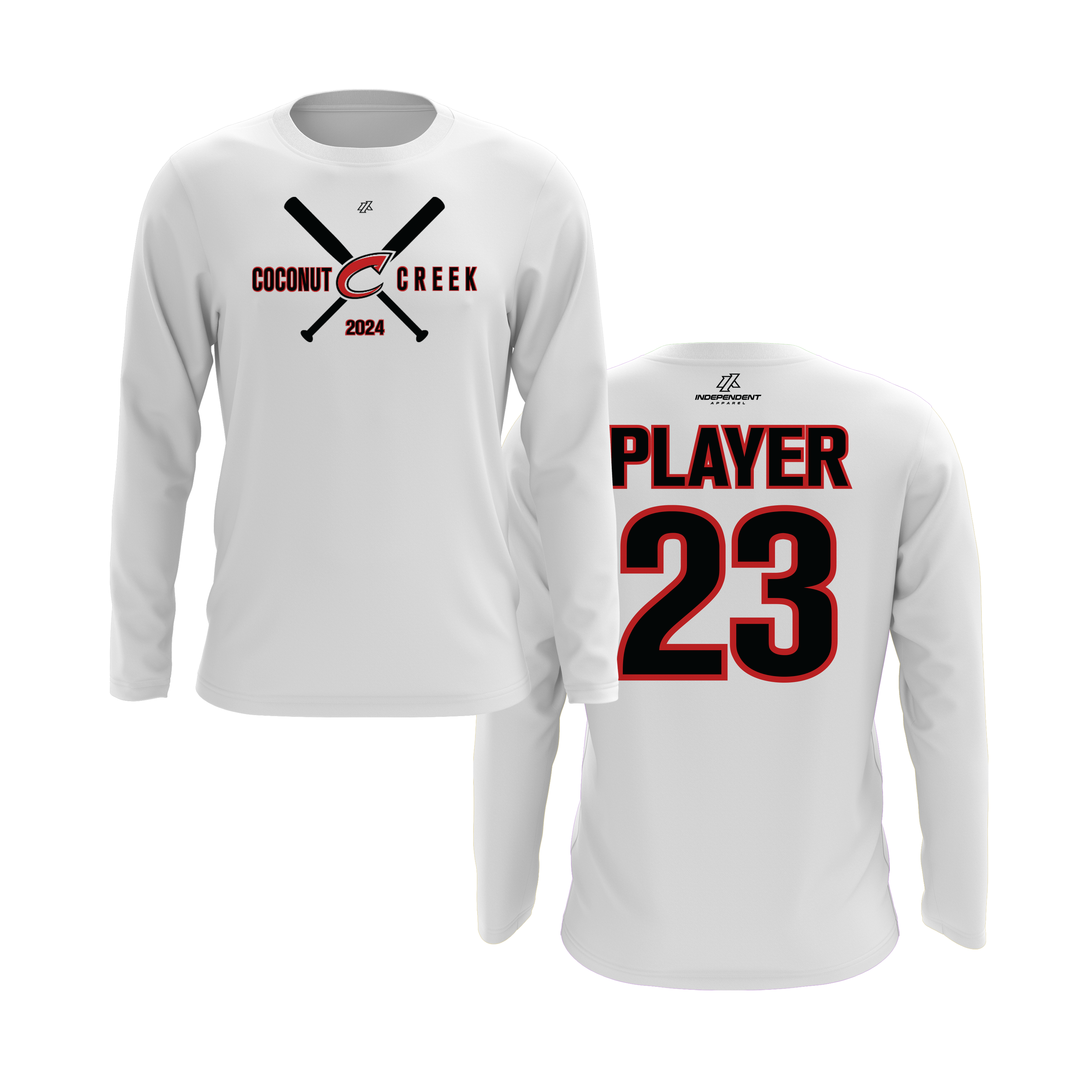 CCLL T-Ball Red Long Sleeve Shirt