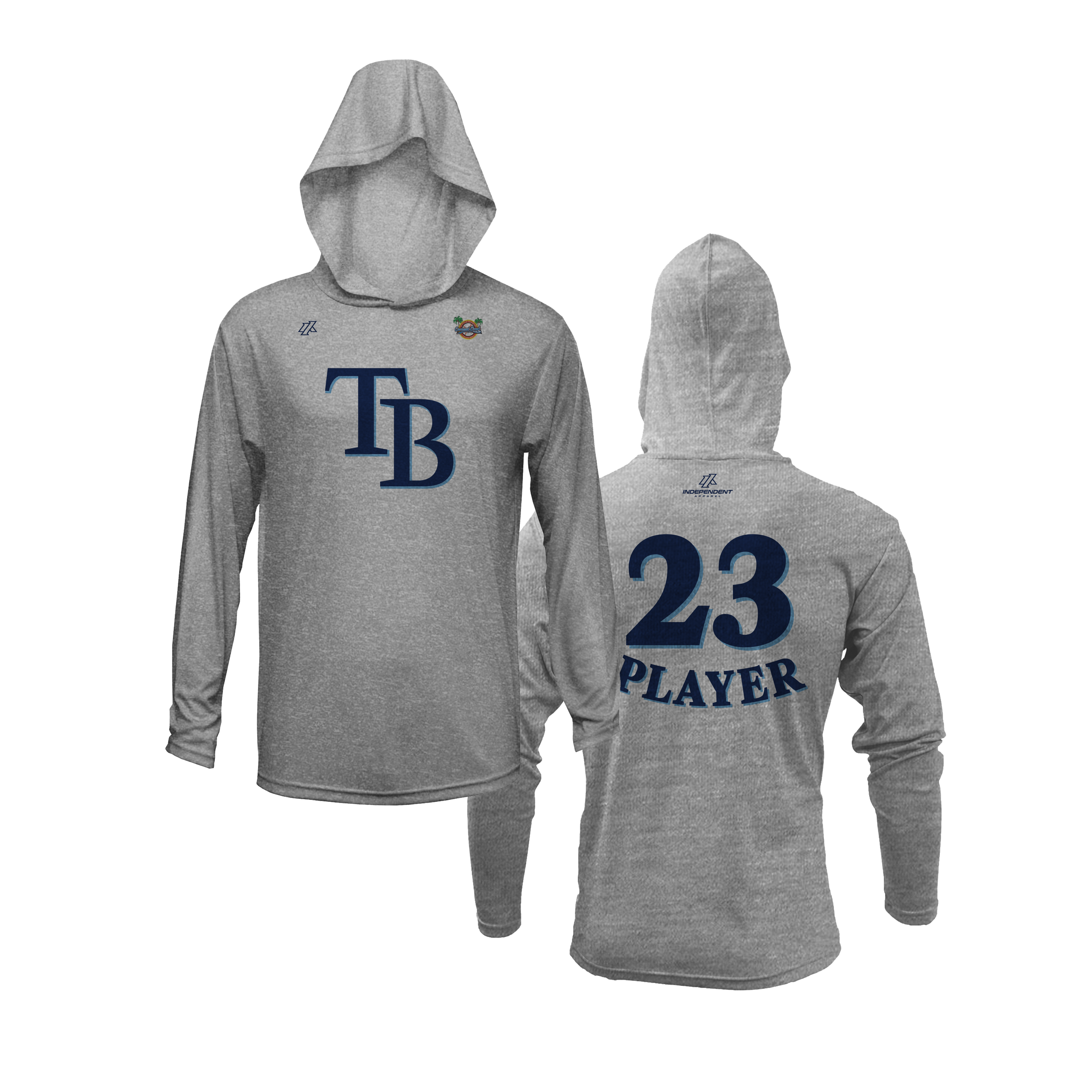 CCLL Rays TB Logo Lightweight Hoodie