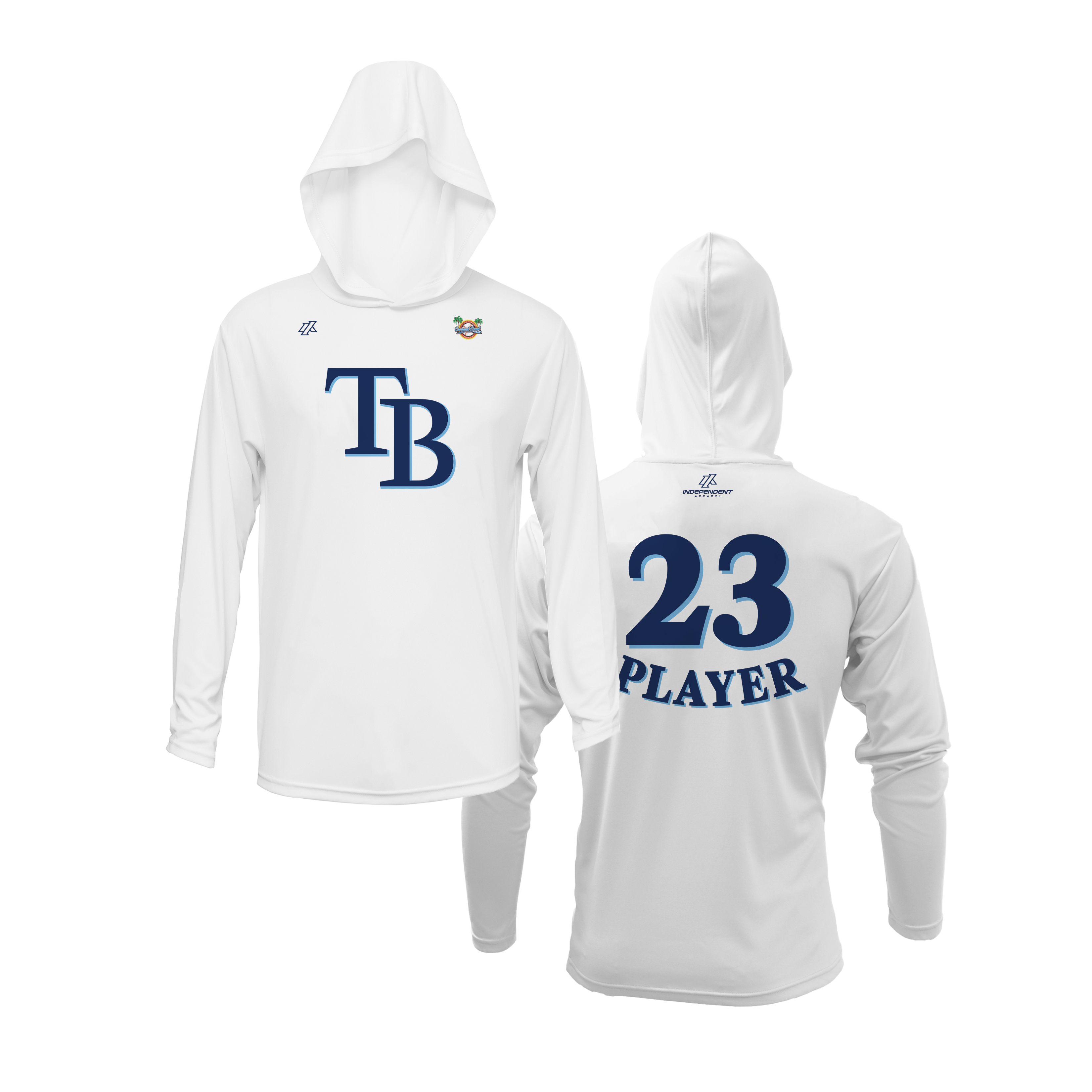 CCLL Rays TB Logo Lightweight Hoodie