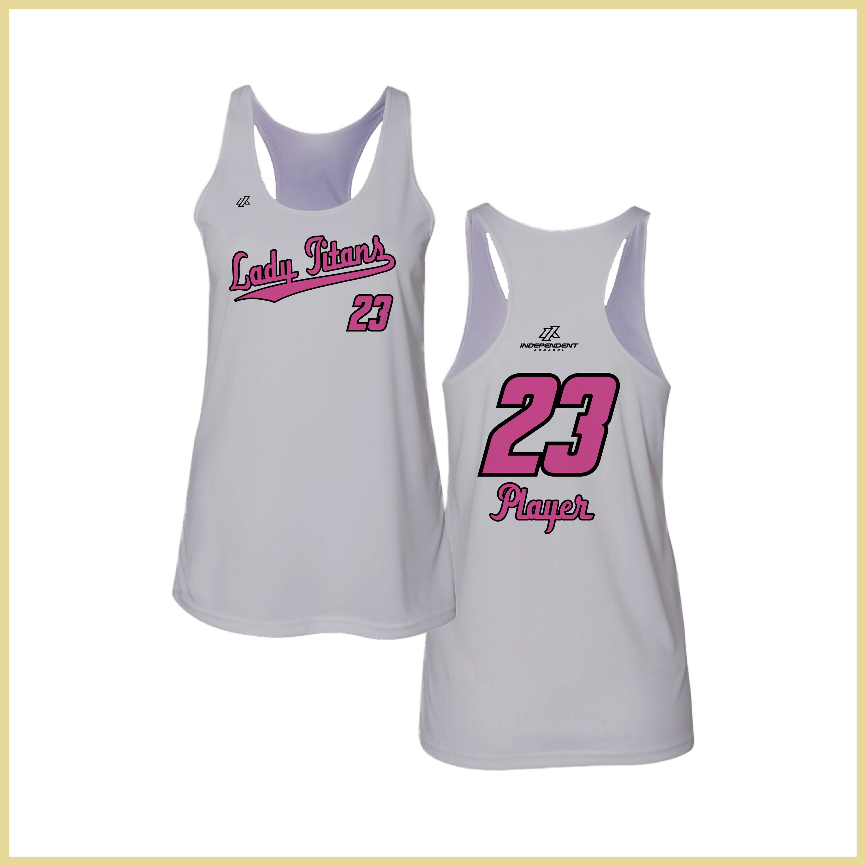 Treasure Coast Lady Titans Script Logo Women's Tank Top