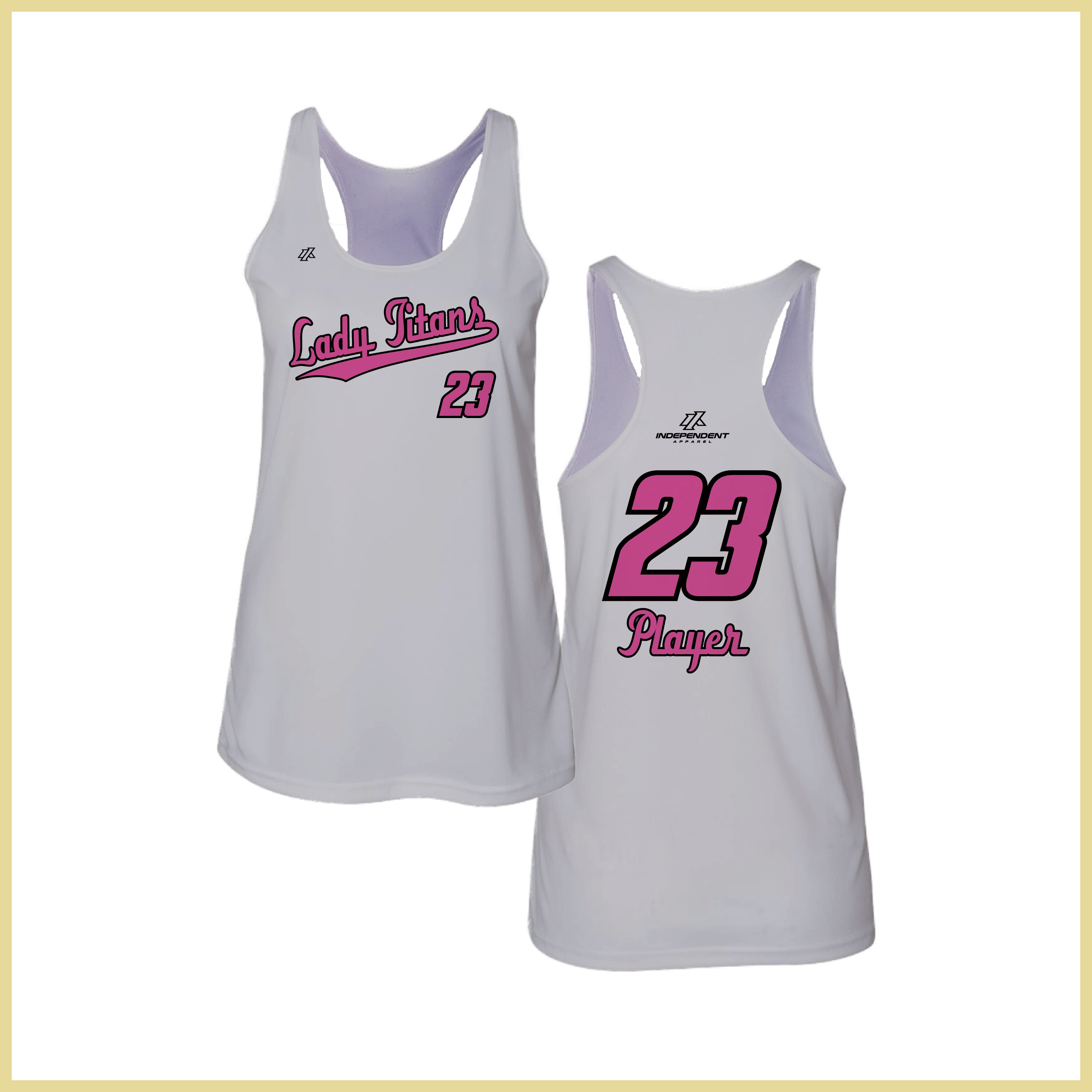 Treasure Coast Lady Titans Script Logo Women's Tank Top